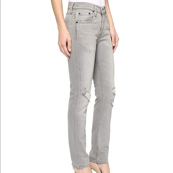 Levi’s 505c Slim Straight Leg Gray Jeans - Picture 1 of 5